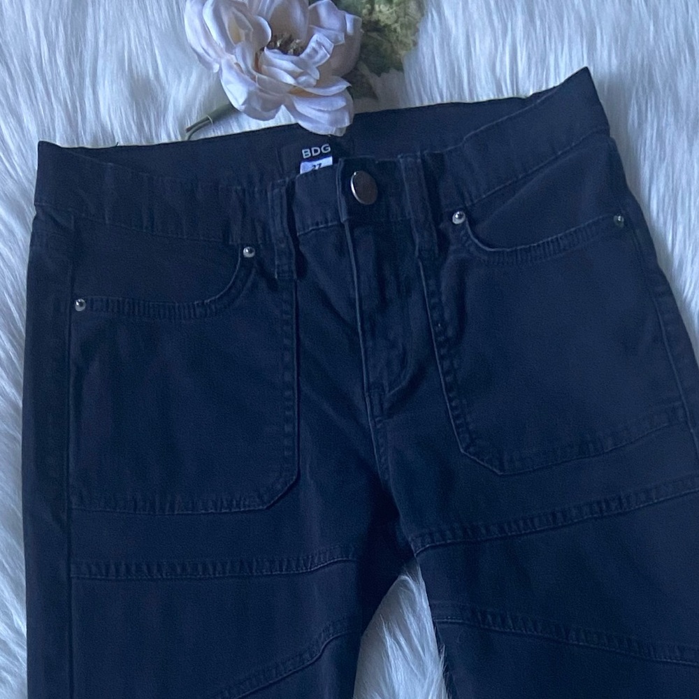 BDG zipper ankle skinny jeans black size 27